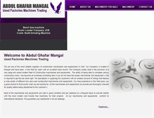 Tablet Screenshot of mangalmachinery.com